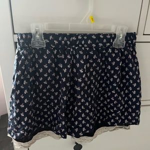 floral flowy shorts